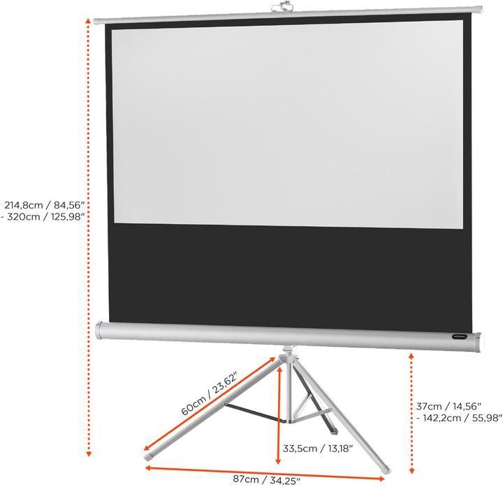 Produktbild Celexon Economy tripod screen - Projektionsbildschirm mit Stativ - 251 cm (99") (98.82", 16:9)