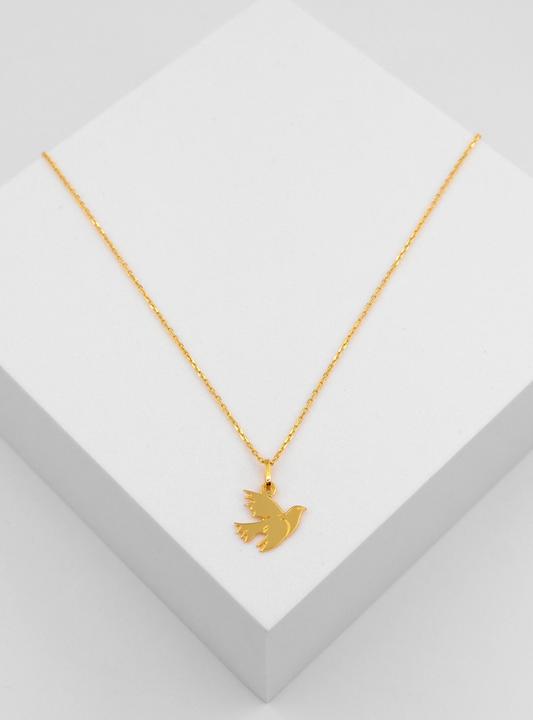 Produktbild Muau Anhänger Taube Gelbgold 750, 17x12mm (750/18K Gelbgold)