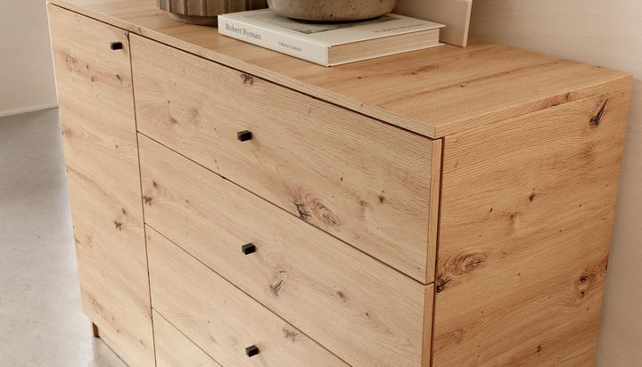 Actual product image ADRK Furniture Evi I chest of drawers (120 x 40 x 87 cm)