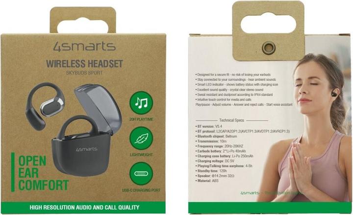 Image du produit 4smarts SkyBuds (pas de réduction du bruit, 5 h, Sans fil)