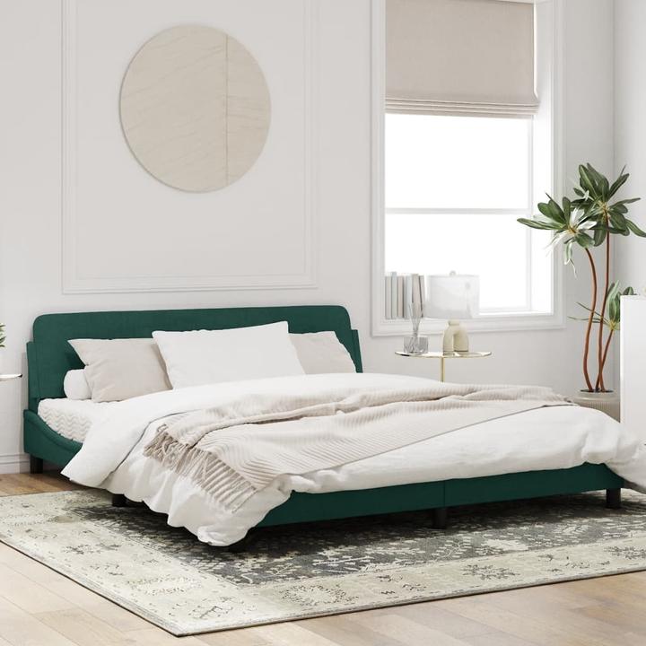 Actual product image VidaXL Bed frame with velvet headboard (180 x 200 cm)
