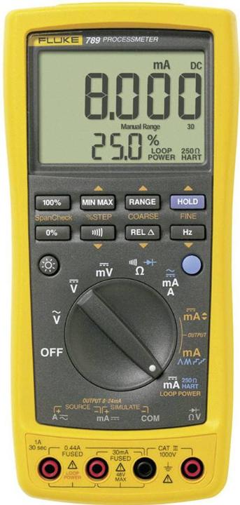Actual product image Fluke Hand-held multimeter digital 789/EU (CAT III 1000V, CAT IV 600V)