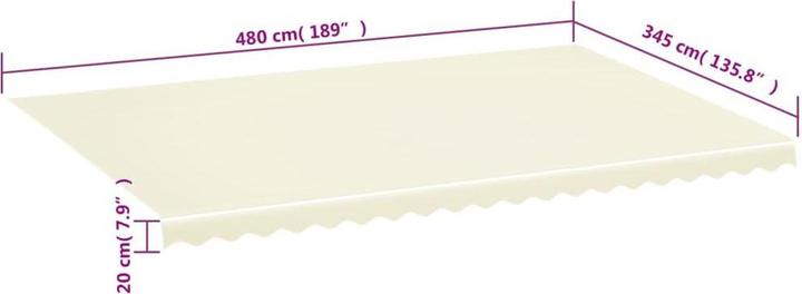 Produktbild VidaXL Lybed (500 x 350 cm)