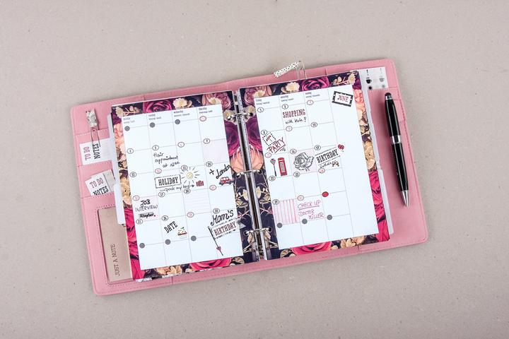 Produktbild Rayher Planer A5, rosa/silber/Marmor, FSCMixCred, 1 Stü (A5)