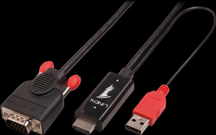 Actual product image Lindy HDMI (Typ A) — VGA (2 m, VGA, HDMI)