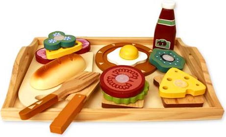 Actual product image Imagetoys Morgenmadsbakke i trae med tilbehør