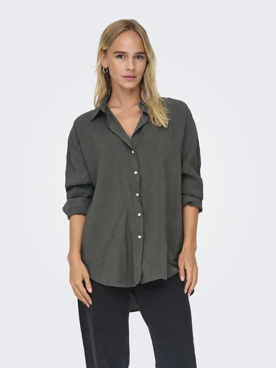 Image du produit Only Coupe décontractée Col chemise Manches avec bouton Épaule basse Chemise (L)