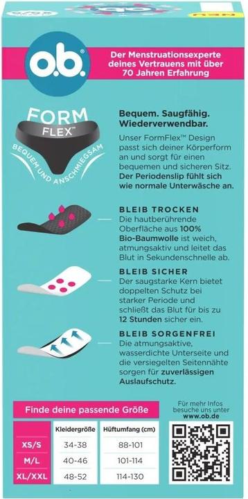 Energie-Label o.b. Periodenslip M/L 1 Stück (M)