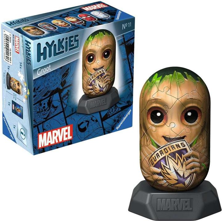 Image du produit Ravensburger Hylkies : La nouvelle gamme de figurines à assembler soi-même. Figurine #11 - Groot - Pour (54 pièces)
