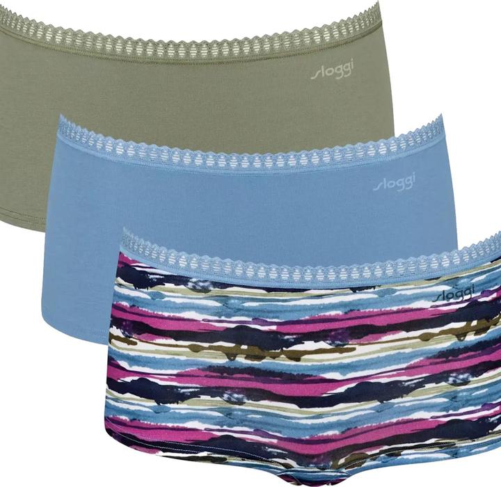 Produktbild Sloggi Unterhose GO CRUSH SHORT Panty 3er Pack (XL, 3er Pack)