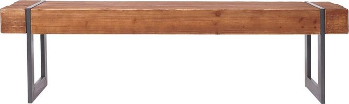 Produktbild Swisshandel24 Sitzbank, Esszimmerbank Bank, Tanne Holz rustikal massiv - braun 160cm (160 cm)