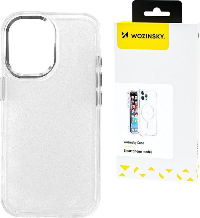 Actual product image Wozinsky Glitter Case for Samsung Galaxy S25 - Clear with Glitter (Samsung Galaxy S25)