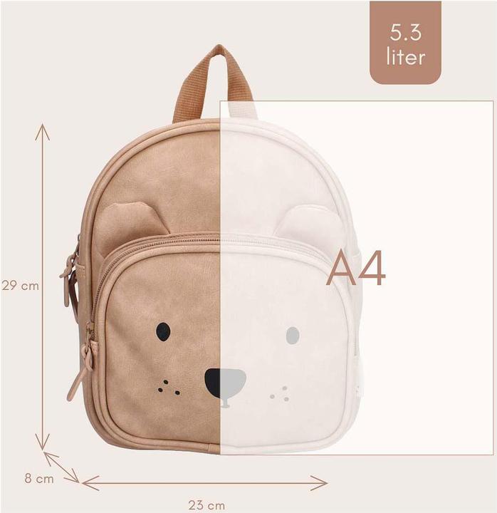 Kidzroom Rucksack Porto Beary Excited Leder