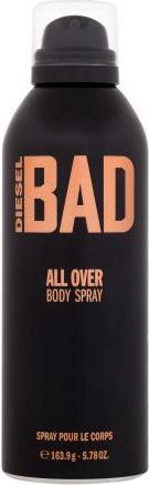 Diesel BAD Body Spray Aftershave For Men Woody Masculine Scent 200ml (Spray, 200 ml)