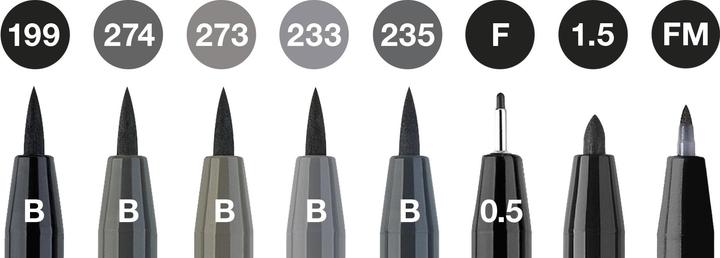 Produktbild Faber-Castell Pitt Artist Pen (Schwarz, Grau, 1 x)