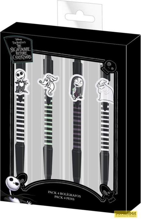 Image du produit Cerda L'ETRANGE NOEL de Mr JACK - Set de 4 Stylos à Bille (Blanc, no ir, 4 x)