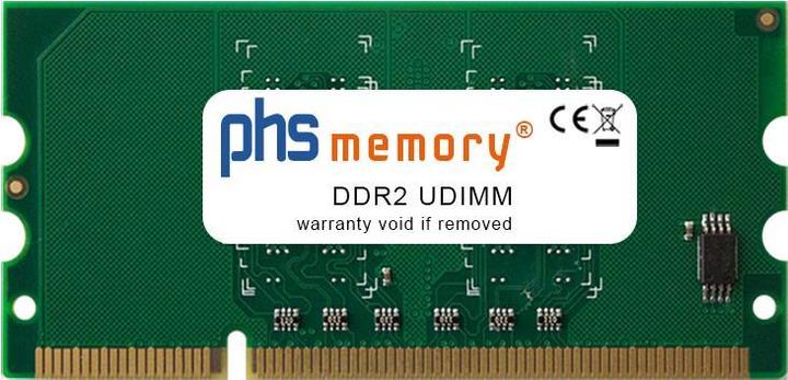 Produktbild PHS-memory 256MB RAM Speicher DDR2 UDIMM 667MHz 144 Pin DIMM 1,8 Volt 16bit Druckerspeicher