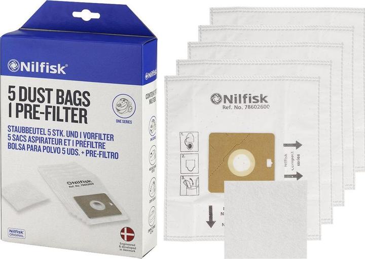 Produktbild Nilfisk Staubsaugerbeutel GM 60 5 St. (5 x)