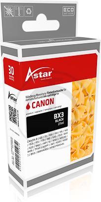 Actual product image Astar 28 ml - Black - Print head with cartridge refill (Alternative to: Canon BX-3) (FC)