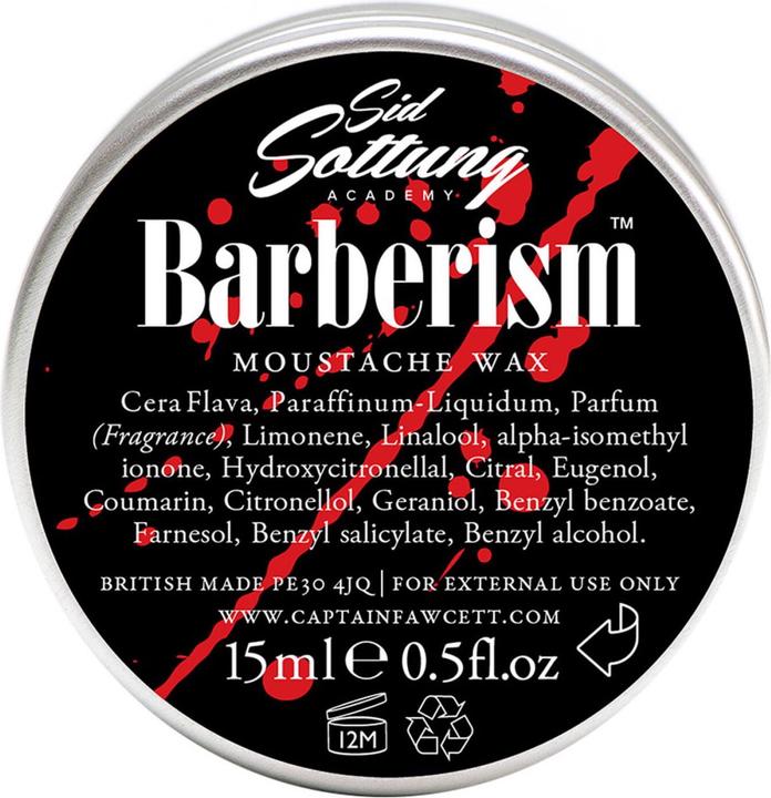 Produktbild Captain Fawcett Capt. Fawcett Care - Sid Sottung's Barberism Moustache Wax (15 ml)