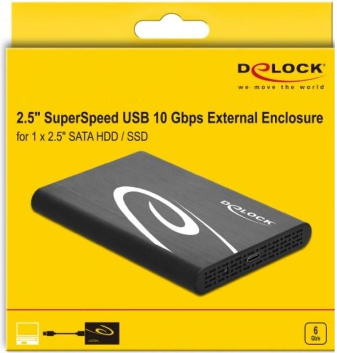 Image du produit Delock Boîtier externe 2.5" SATA HDD / SSD > USB3.0 (2.5")