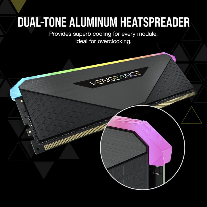 Actual product image Corsair Vengeance RGB RT (2 x 8GB, 3200 MHz, DDR4-RAM, DIMM)