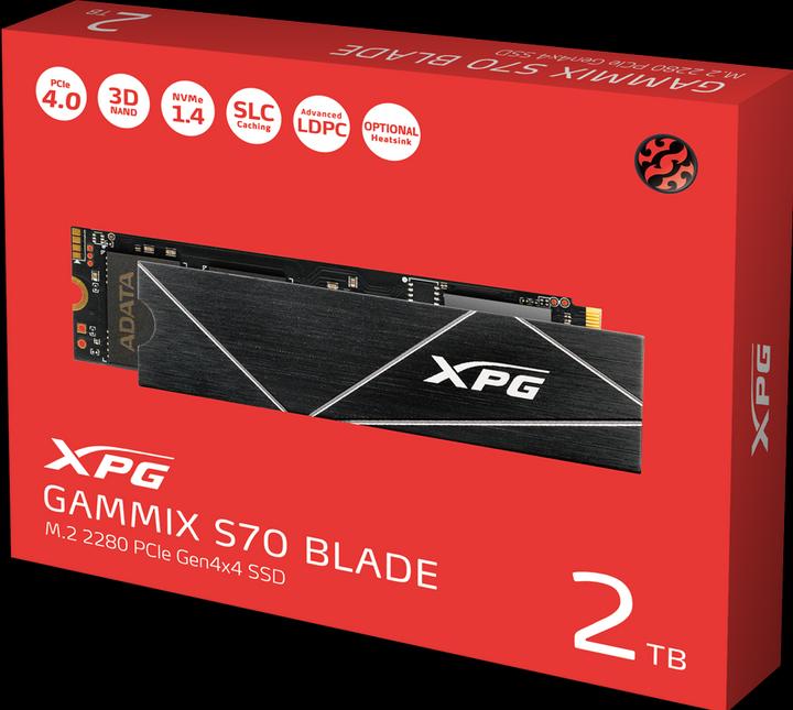 Actual product image Adata XPG Gammix S70 Blade (2000 GB, M.2 2280)