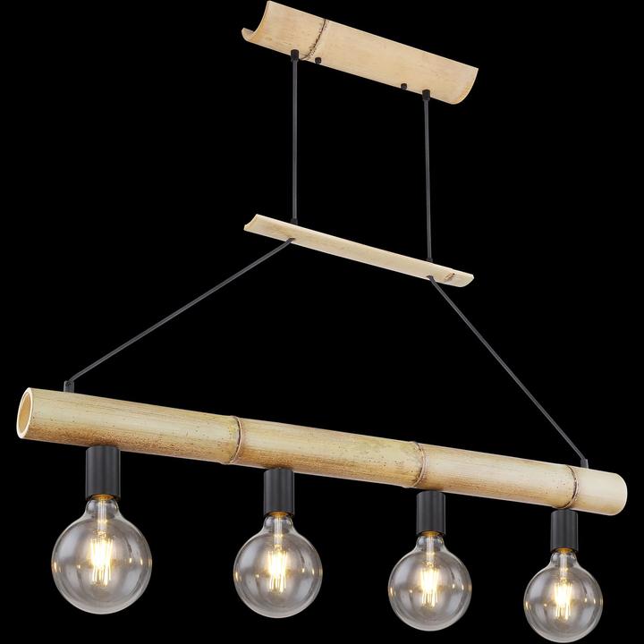 Actual product image Globo Pendant lamp Loreto black 4xE27 (E27)