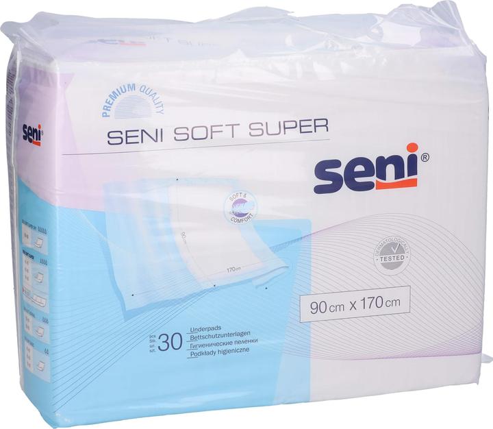 Actual product image Seni Soft Super disposable bed protector with wings 4 drops (30 x)