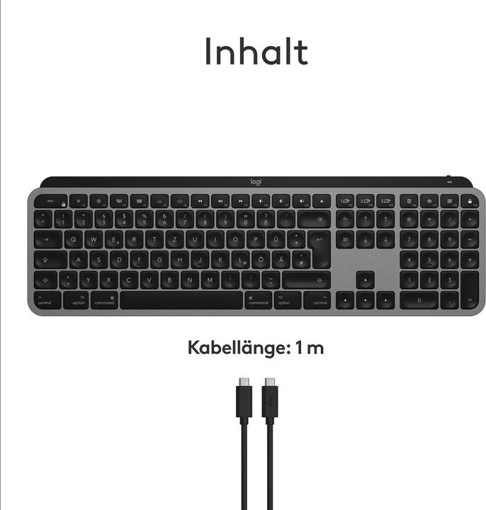 Actual product image Logitech MX Keys S for Mac (DE, Wireless)