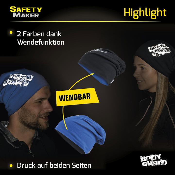 Immagine prodotto SafetyMaker Beanie reversibile riflettente blu/argento