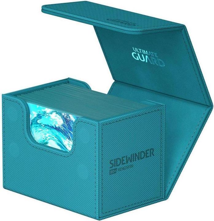 Produktbild Ultimate Guard Kartenbox XenoSkin Sidewinder Monocolor 80+ Petrolblau
