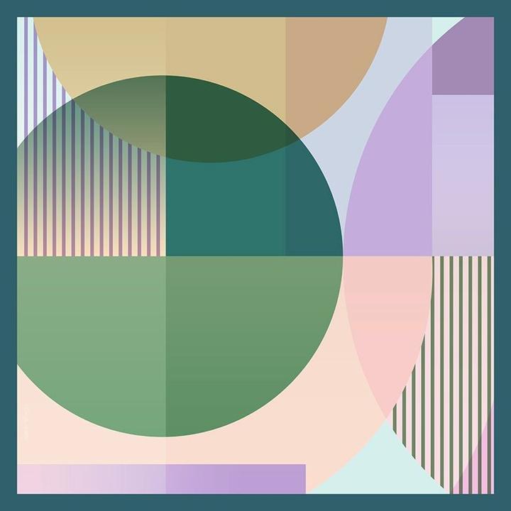 Image du produit Changemaker Seidenfoulard Multiverse 100%Seide 90x90cm petrol/grün/lila