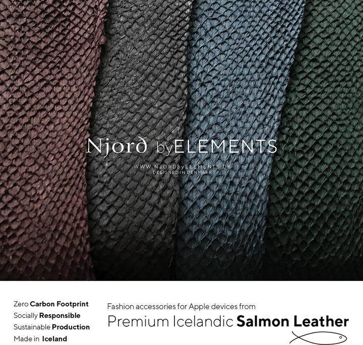 Actual product image Njord Eldur Watch Strap For (41 mm, 40 mm, Vegan Leather, Stainless steel fastener, Salmon leather)