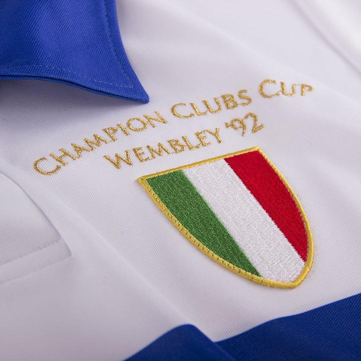 Actual product image Copa Football U. C. Sampdoria 1991 - 92 Away Retro Jersey (L)