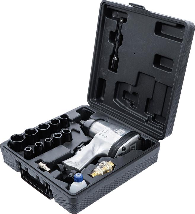 Immagine prodotto BGS Avvitatore a impulsi ad aria compressa con set di utensili 12,5 mm (1/2") 312 Nm 16 pezzi. (Aria compressa)