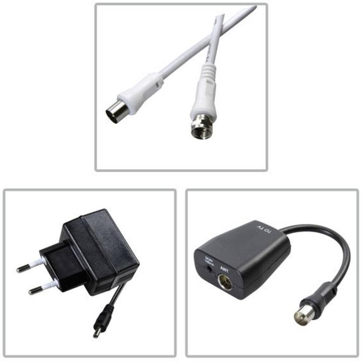 Actual product image Vivanco TVA 501, outdoor antenna 48 dB (Flat antenna, 48 dB, DVB-T / -T2)