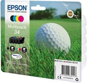 Produktbild Epson Ink/34 Golf Ball CMYK SEC (B, V, BK, Y)