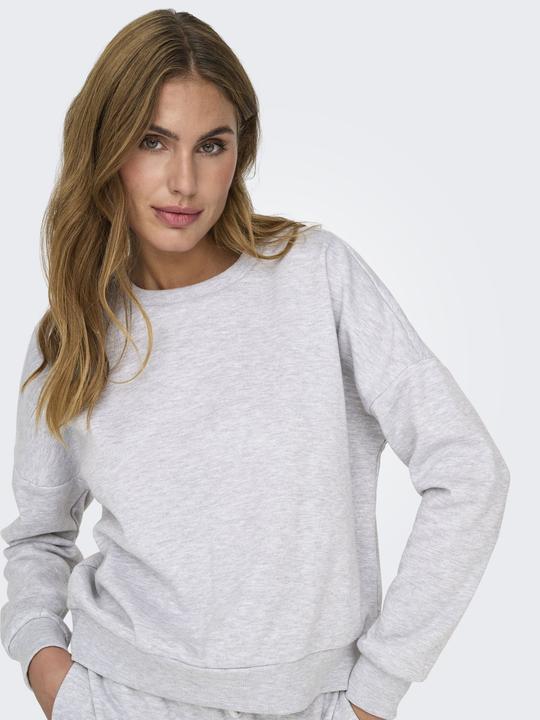 Actual product image Only Regular fit Round neck Low shoulder Sweatshirt Sweatshirt (XL)
