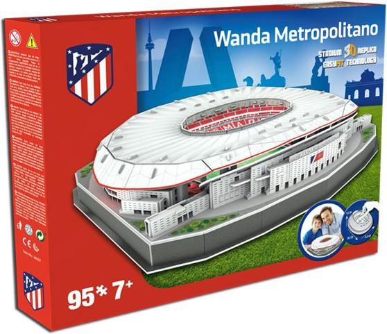 Image du produit Nanostad Puzzle 3D du stade Wanda Metropolitano de l'Atlético Madrid (95 pièces)
