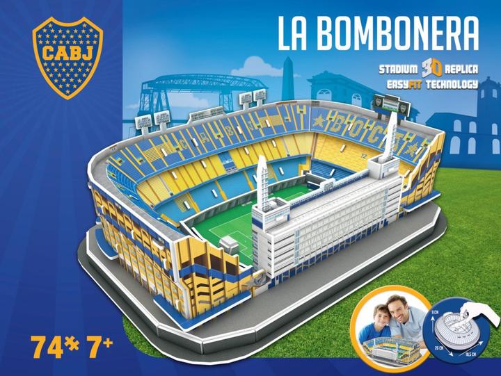 Produktbild Nanostad Boca Juniors La Bombonera Stadion 3D Puzzle (74 Teile)