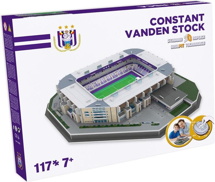 Produktbild Nanostad RSC Anderlecht Stadion 3D Puzzle / RSC Anderlecht Lotto Park - Vanden Stock Stadion 3D Puzzle (117 -Teile)