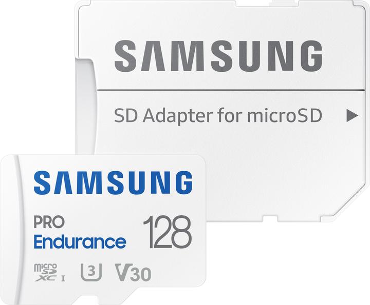 Actual product image Samsung PRO Endurance (128 GB, microSDXC, U3, UHS-I)