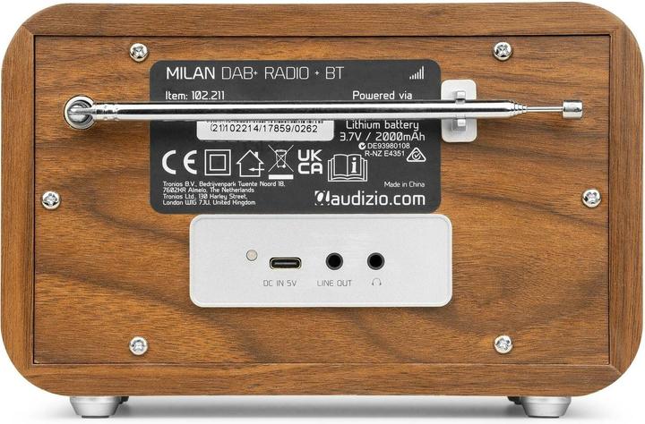 Immagine prodotto Audizio Milano (DAB, FM, Bluetooth)