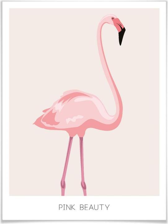 Actual product image Trenddeko Pink Beauty - Flamingo (80 x 100 cm)