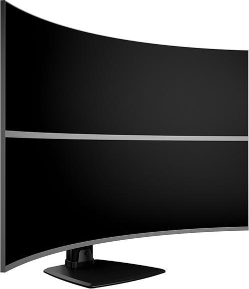 Actual product image Multibrackets Monitor holder Dual 32-50", black, vertical (Table, 50")