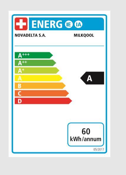 Energy Label Delta Q Milk Qool (DELTA Q)