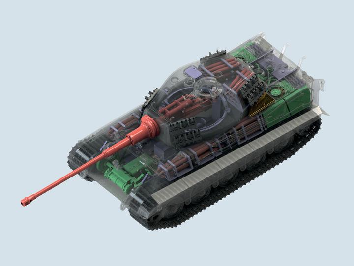 Immagine prodotto ICM Pz.Kpfw. VI Ausf.B King Tiger di fine produzione con interni completi