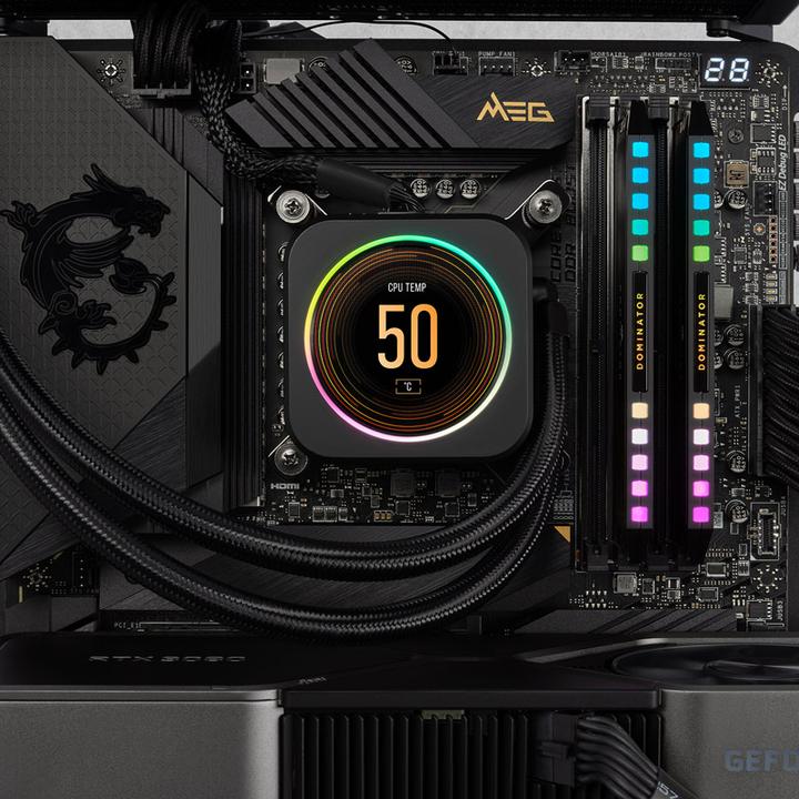 Immagine prodotto Corsair KIT DDR5 64GB PC 6400 CL32 (2x32GB) DOMINATOR P RGB retail (2 x 32GB, 6400 MHz, RAM DDR5, DIMM)