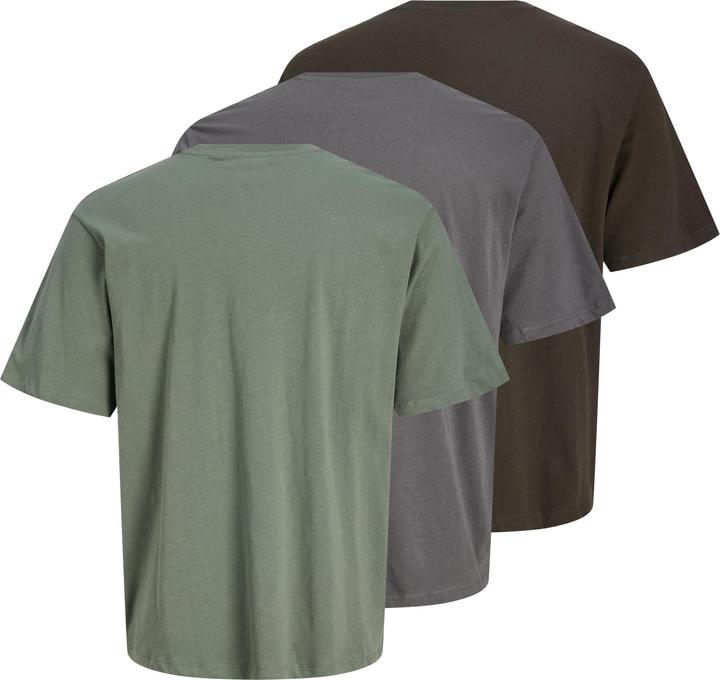 Immagine prodotto Jack & Jones 3er-pack Einfarbig Rundhalsausschnitt T-shirt T-shirt (XS)